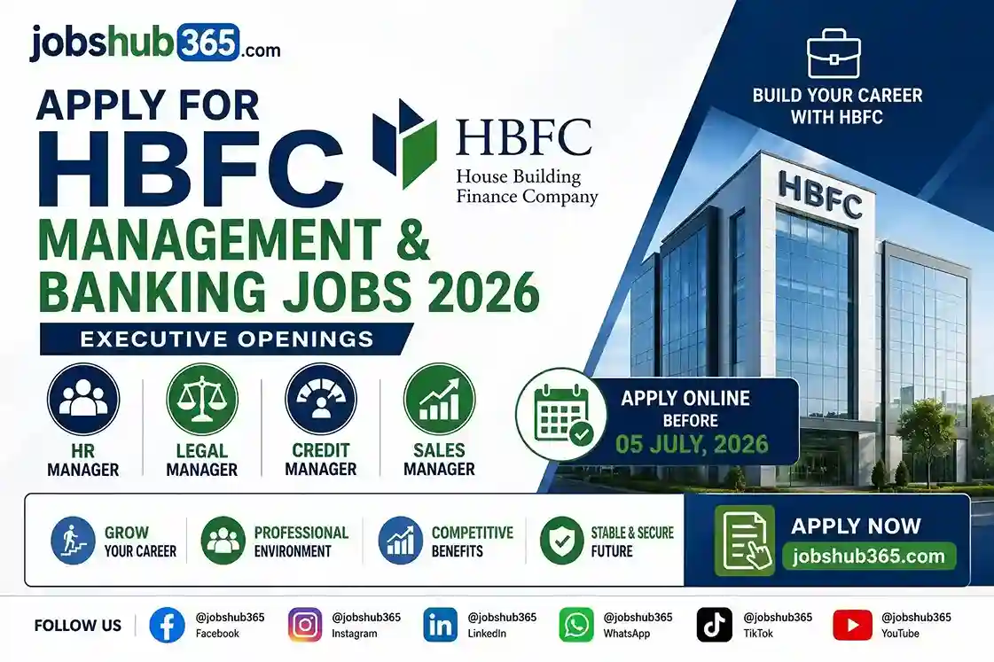 HBFC Management and Banking Jobs 2026 – Multiple Manager / Assistant Manager Roles⏳ Last Date: July 05, 2026