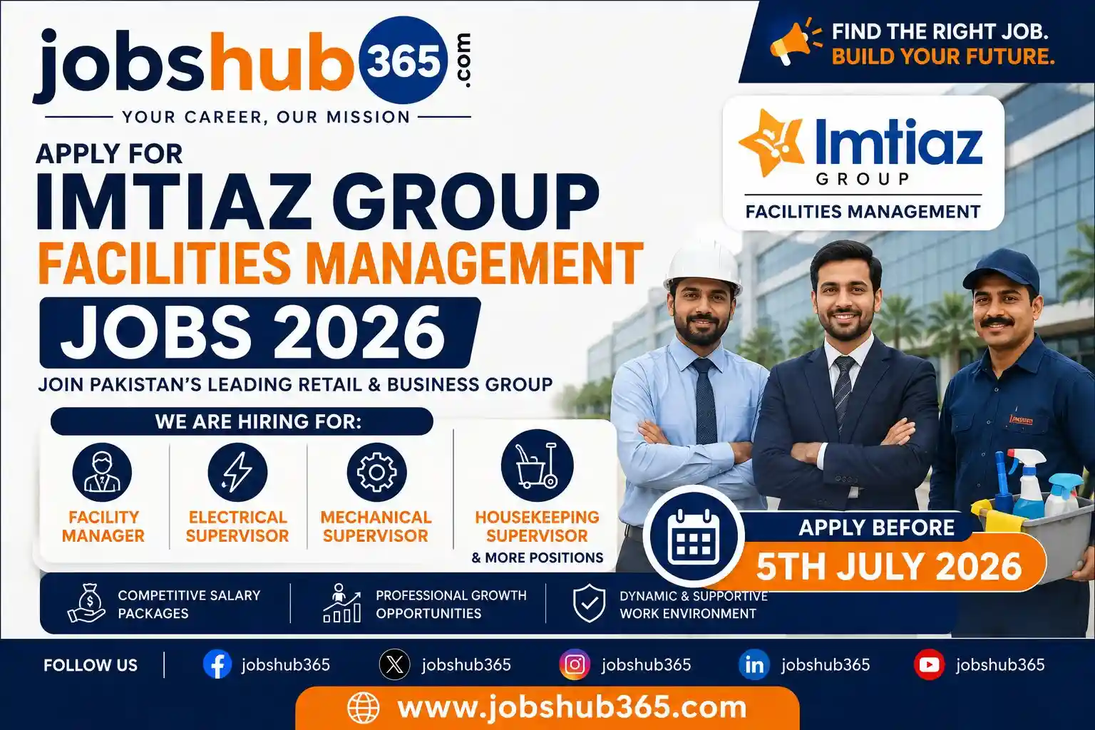 Imtiaz Group Facilities Management Jobs 2026 – Rewarding Facilities Management Careers⏳ Last Date: 05 July 2026