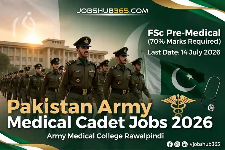 Medical Cadet Jobs Pakistan Army 2026 – Army Medical College | Prestigious Medical Career⏳ Last Date: 14 July 2026