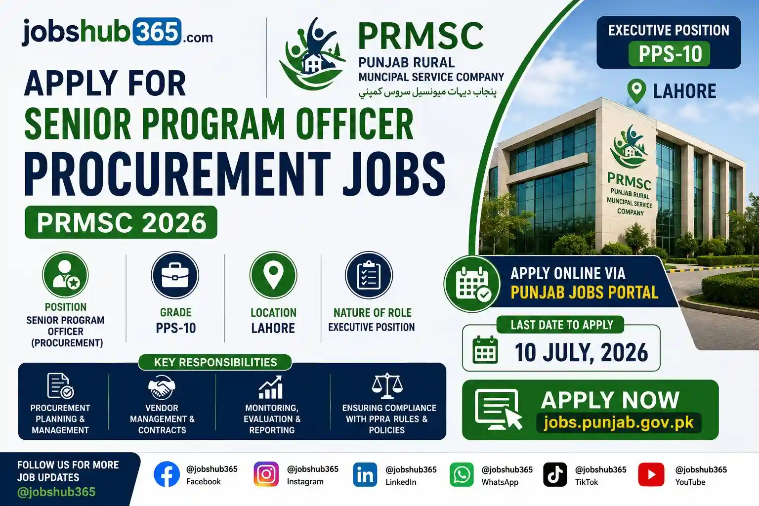 PRMSC Finance Engineering and Management Jobs 2026 – Prestigious Government Sector Careers⏳ Last Date: July 13, 2026