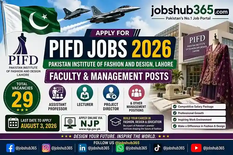 PIFD Jobs 2026 – Faculty & Management Posts, 29 Vacancies⏳ Last Date: N/A